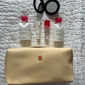 NWOT Bulgari OMNIA CORAL set with travel case